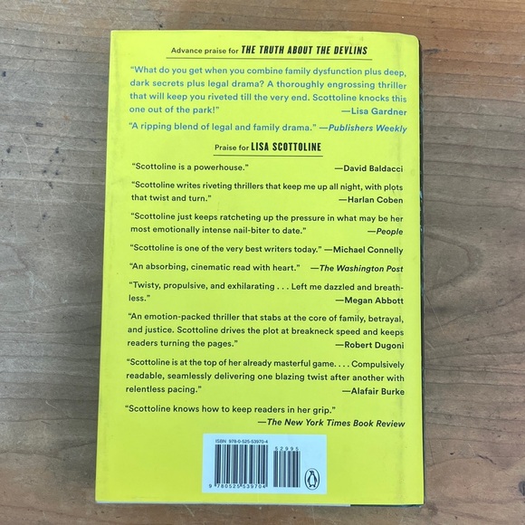 'The Truth About the Devlins' hardcover Book by Lisa Scottoline - Picture 3 of 14
